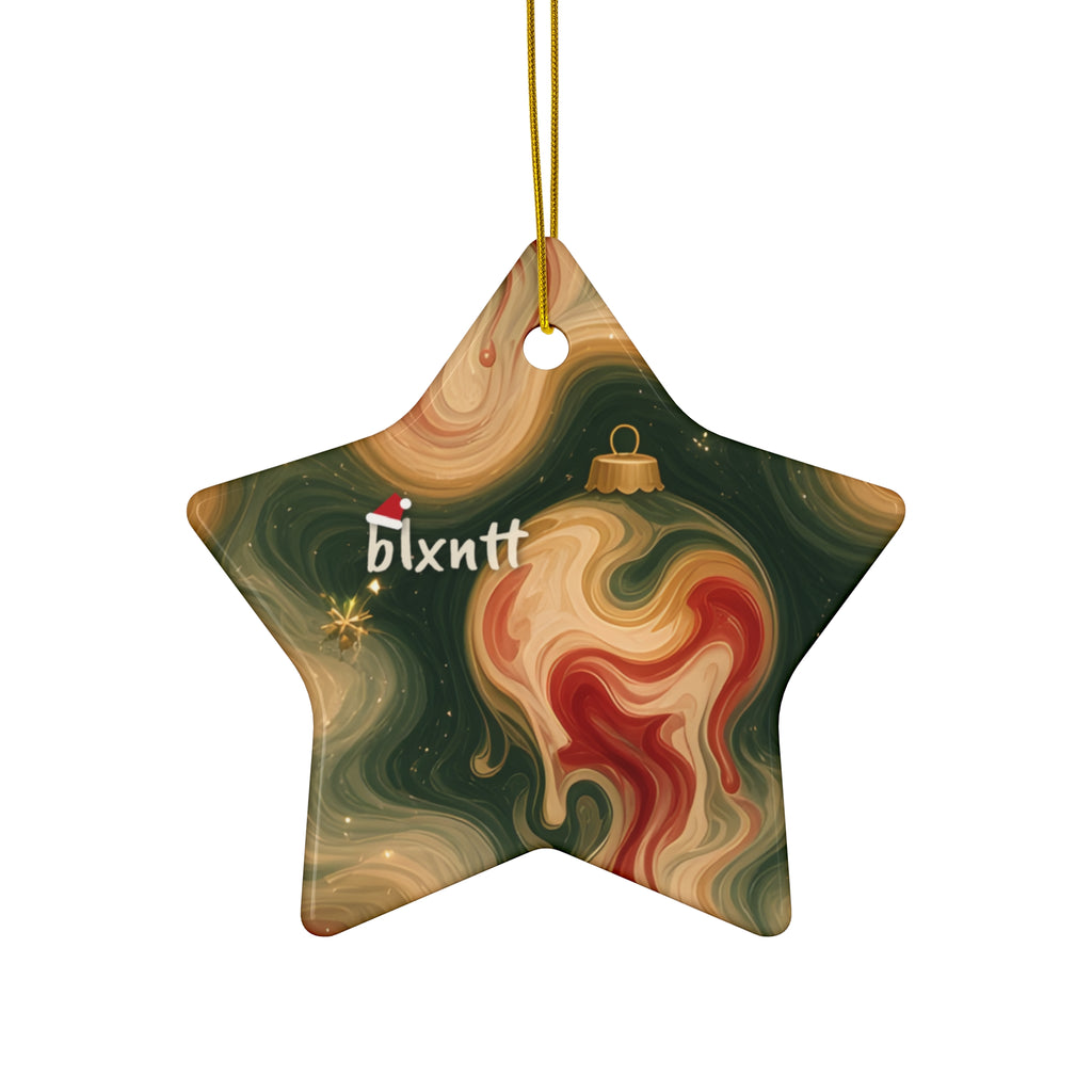 Melting Ornaments Trippy Christmas Ornament