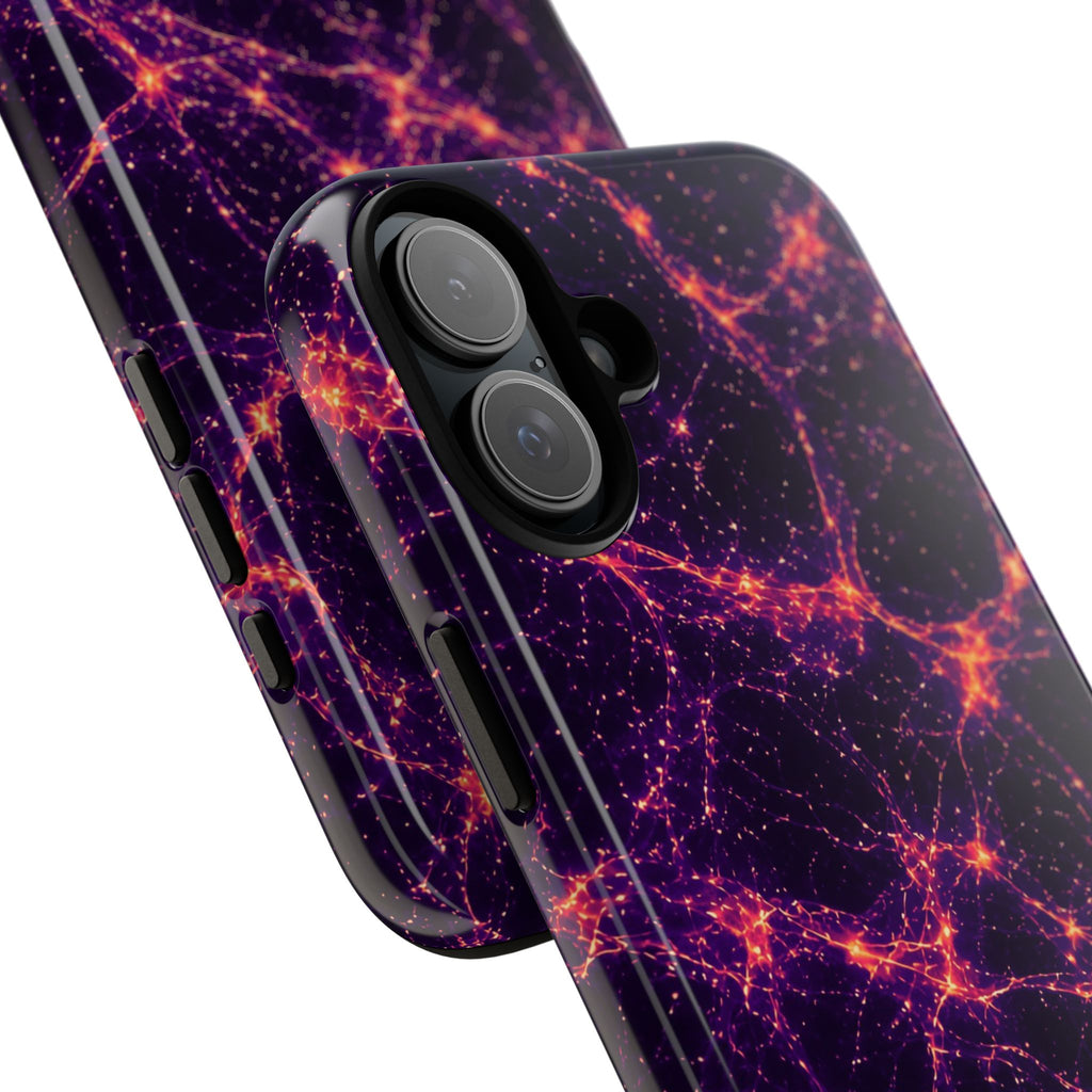 Neon Mycelium - Sunset Synapse Phone Case