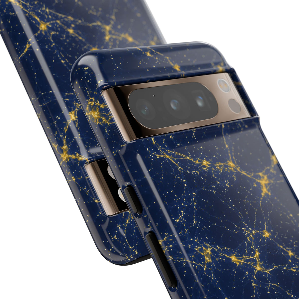 Neon Mycelium - Mustard Navy Phone Case