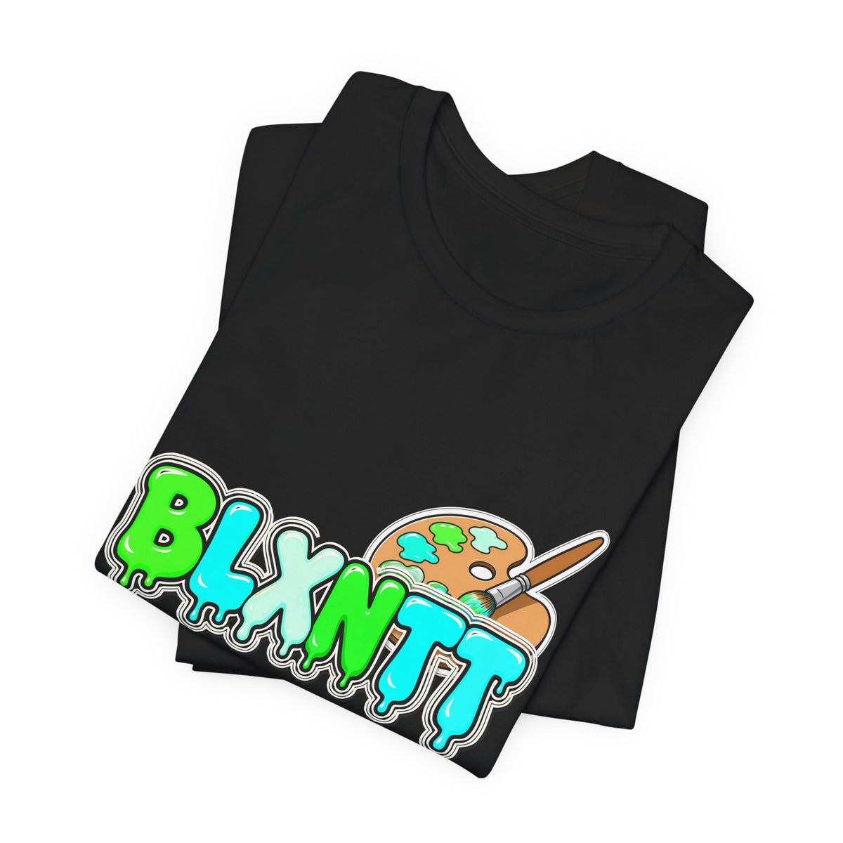 BLXNTT Paint Spill Tee - Neon (Black)