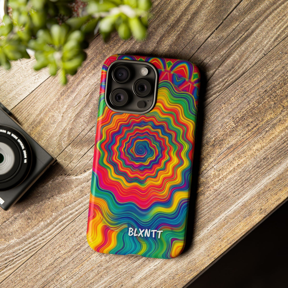 Hypnotic Rainbow Ripple Phone Case
