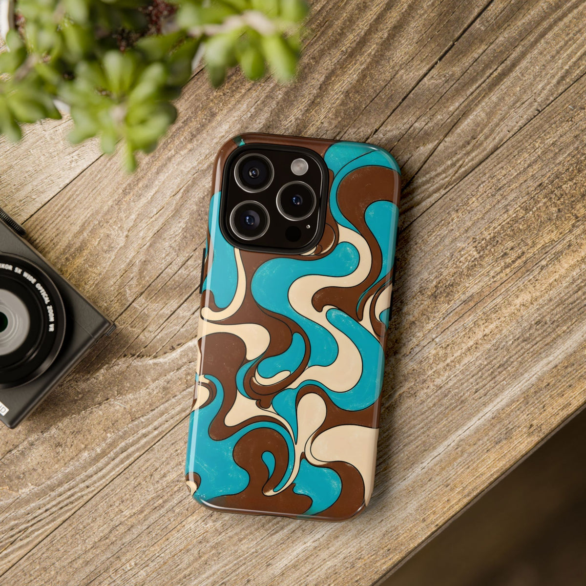 Fillmore Flow - Turquoise & Chocolate Phone Case