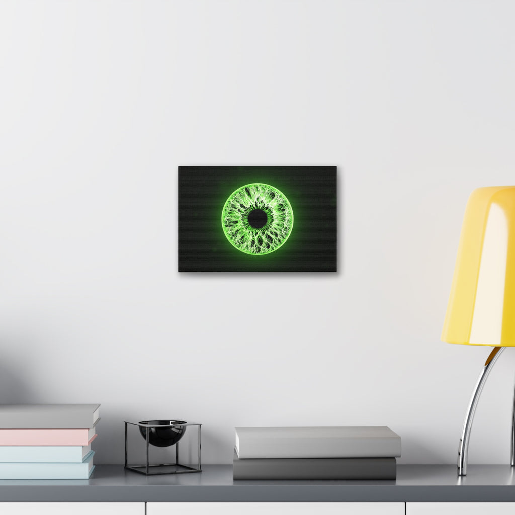 BLXNTT Iris – Lace Web Lime Shock Glossy Canvas
