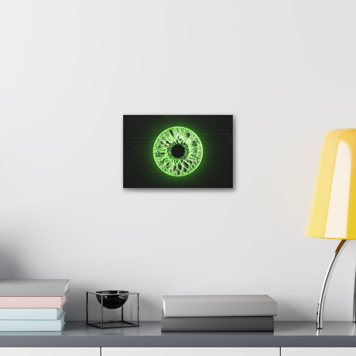BLXNTT Iris – Lace Web Lime Shock Glossy Canvas