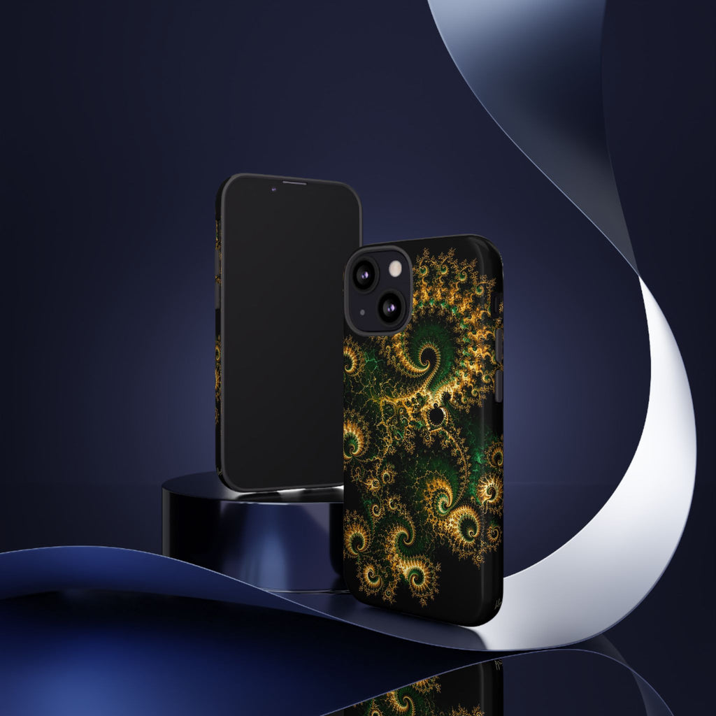 Copper Infinity - Emerald & Gold Phone Case
