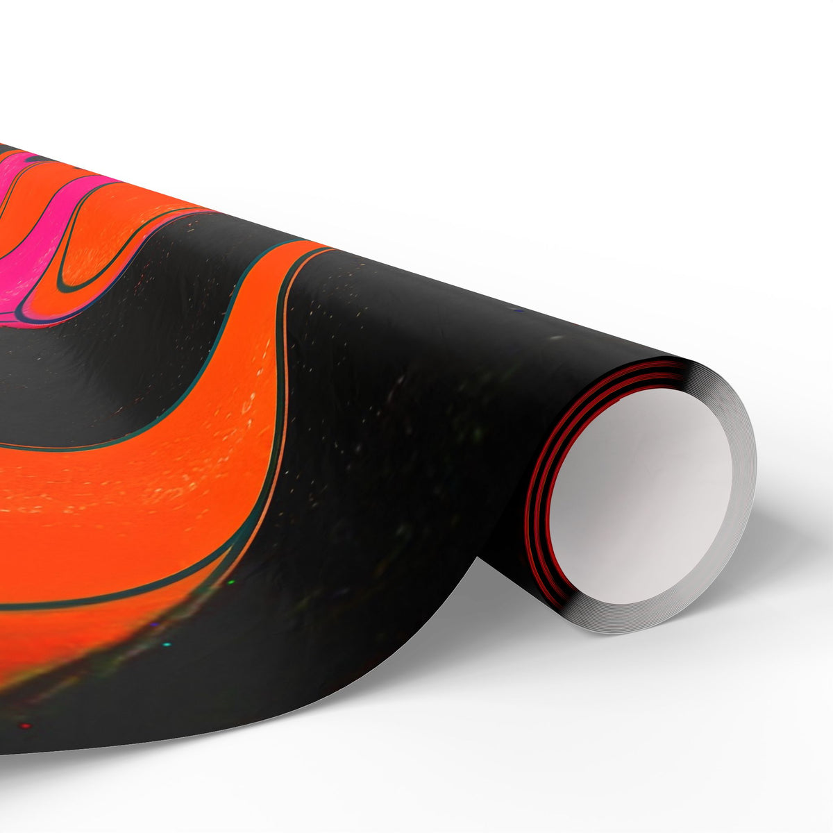 Fillmore Flow - Neon Orange & Magenta Wrapping Paper