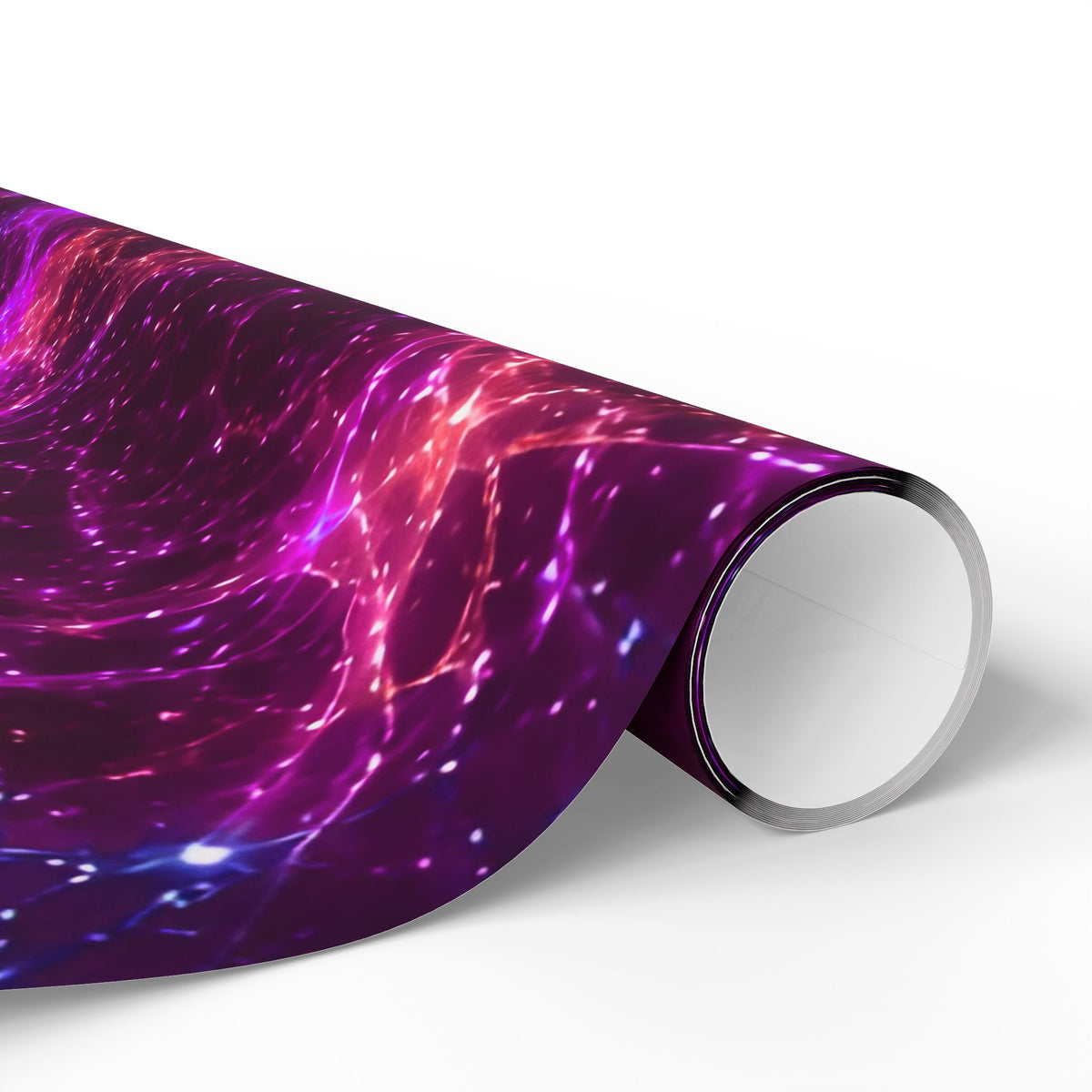 Neon Mycelium - Ember Orchid Wrapping Paper
