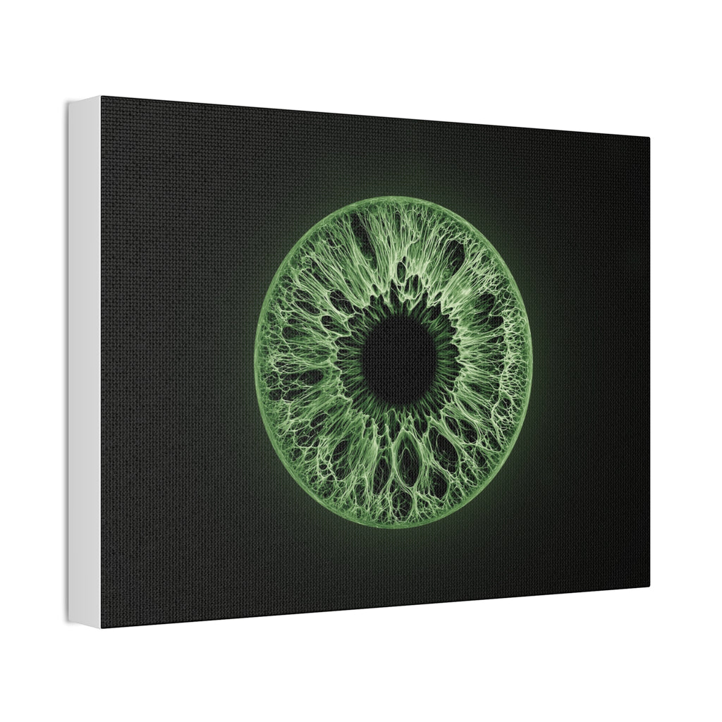 BLXNTT Iris – Lace Web Green Glossy Canvas