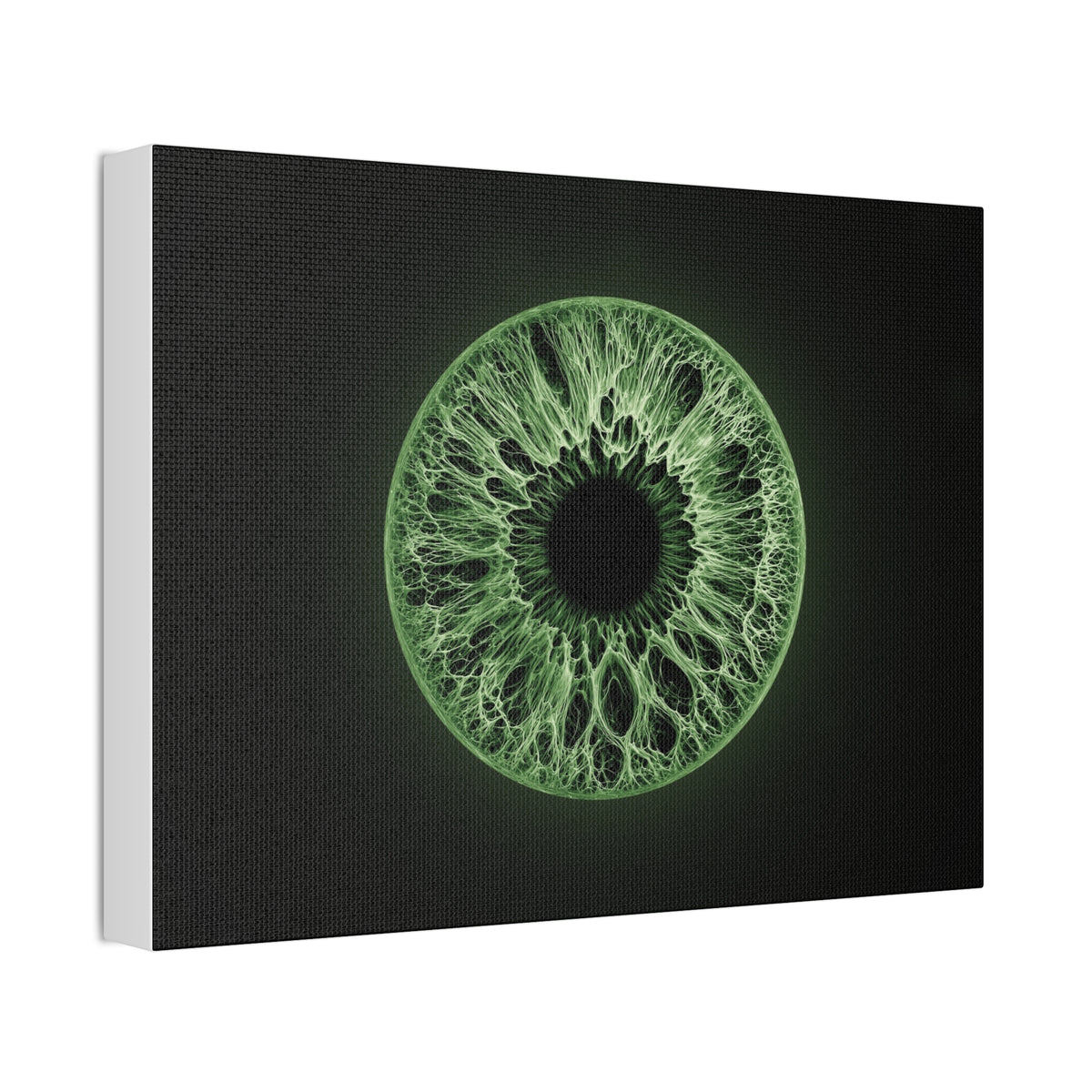 BLXNTT Iris – Lace Web Green Glossy Canvas
