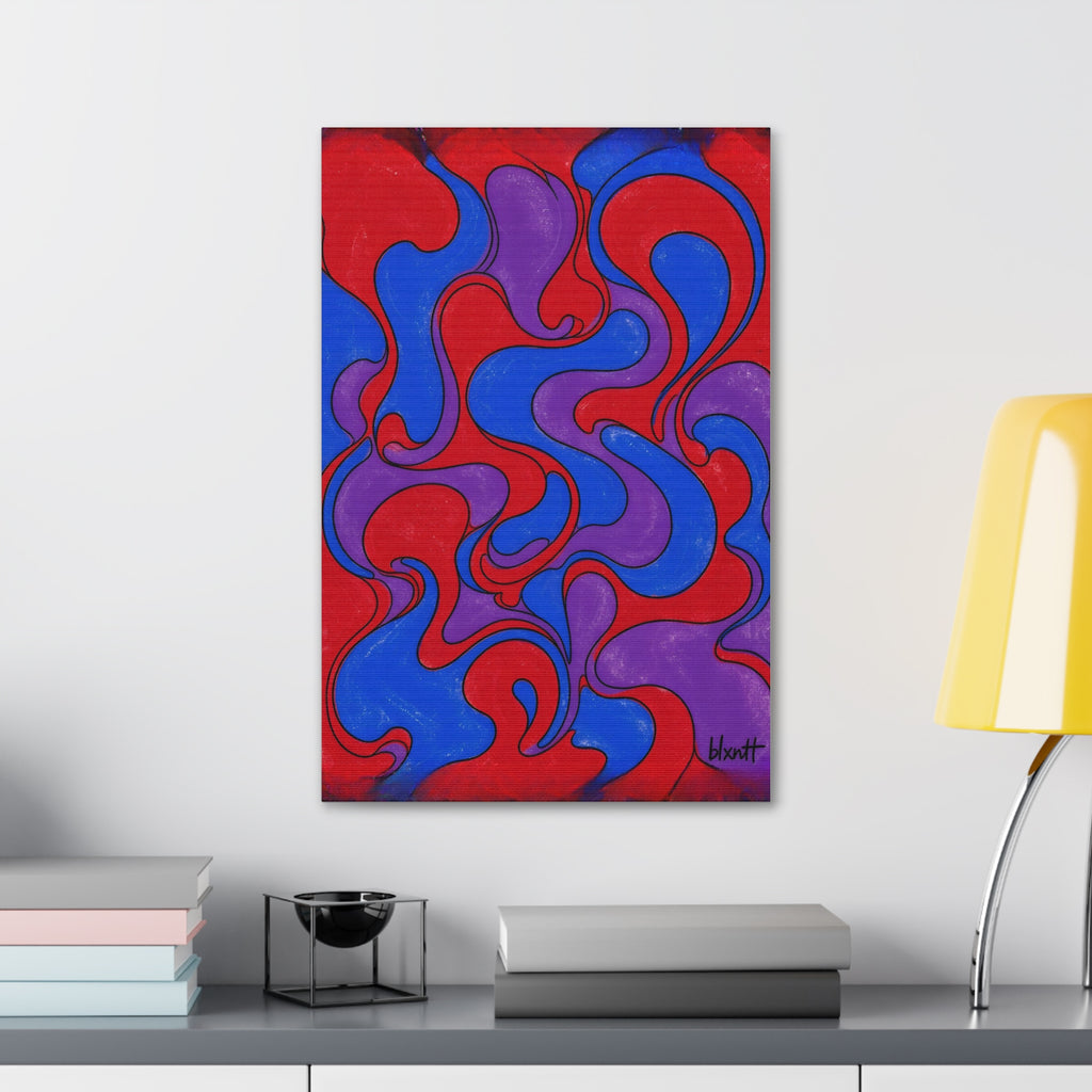 Fillmore Flow - Jewel Tones Glossy Canvas