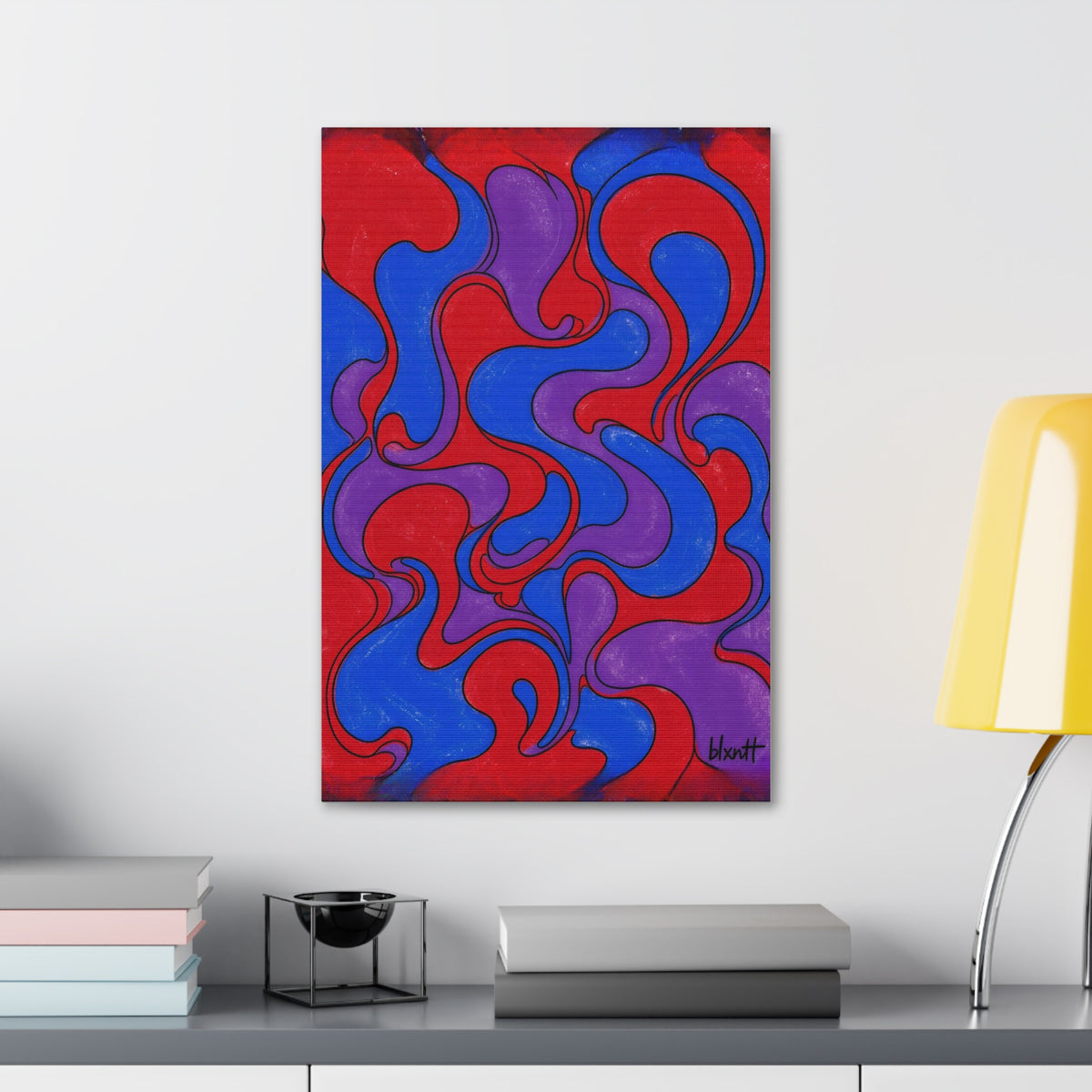 Fillmore Flow - Jewel Tones Glossy Canvas