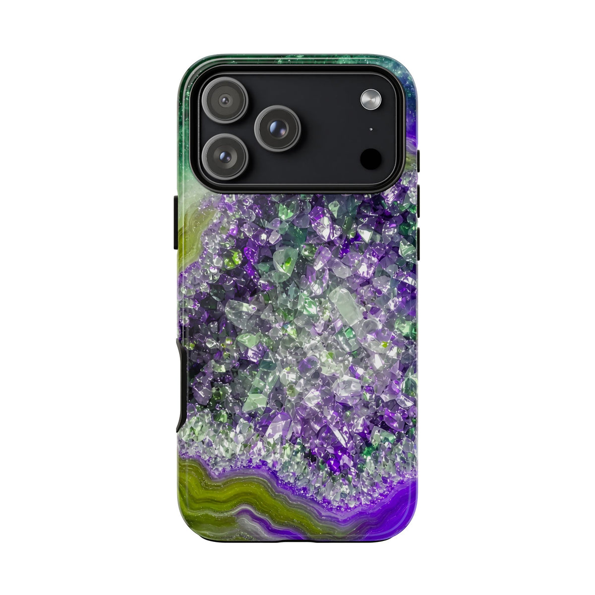 Geode Core - Ruby Emerald Phone Case
