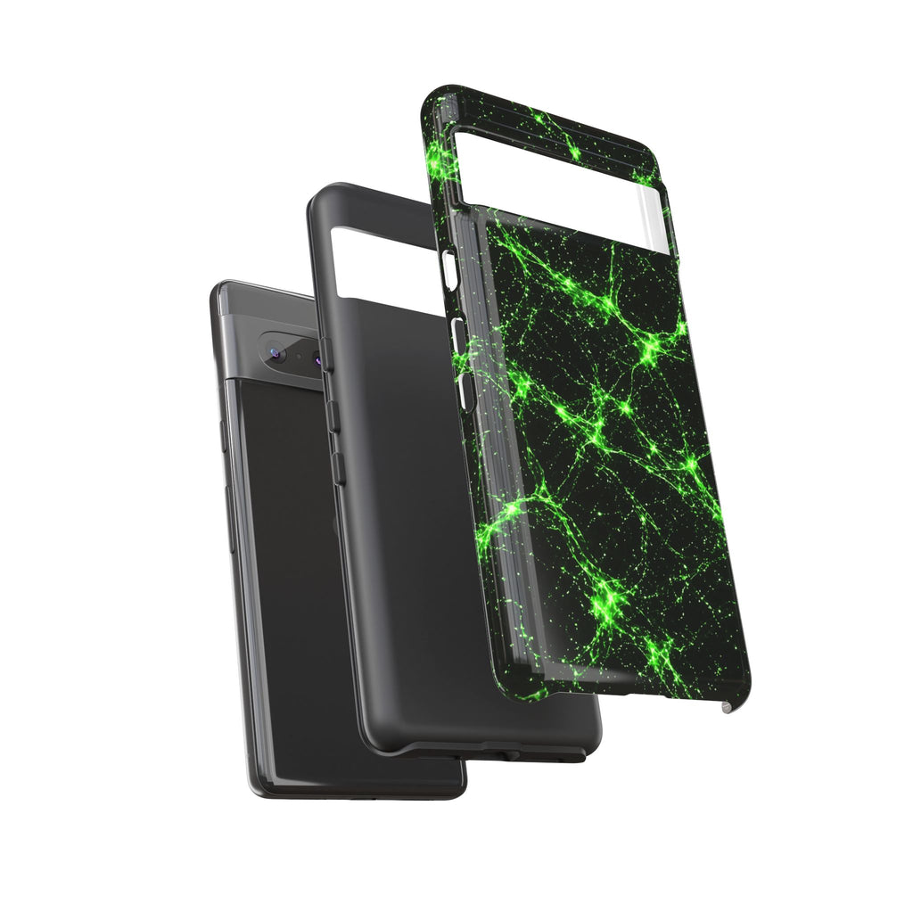 Neon Mycelium - Toxic Lime Phone Case