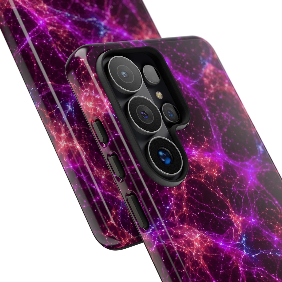 Neon Mycelium - Ember Orchid Phone Case