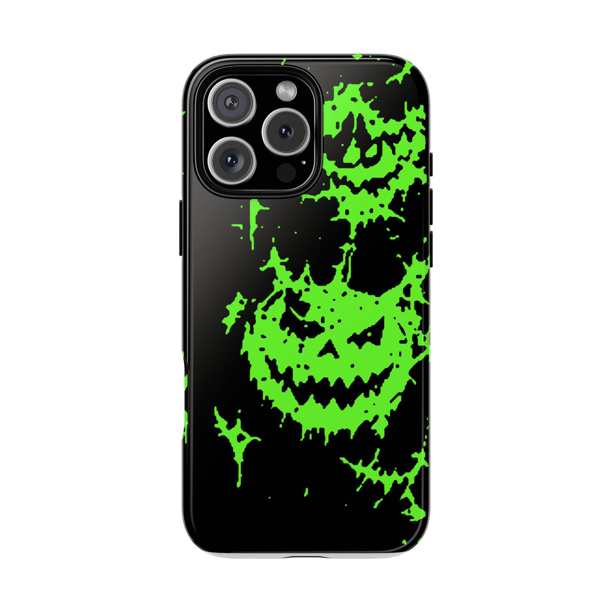 Green Spiderweb Pumpkin Phone Case