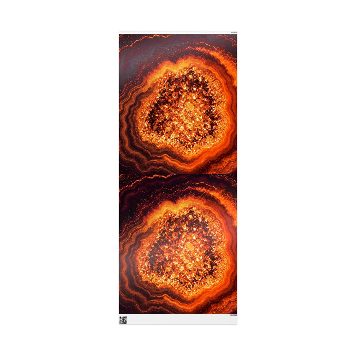 Geode Core - Molten Lava Wrapping Paper