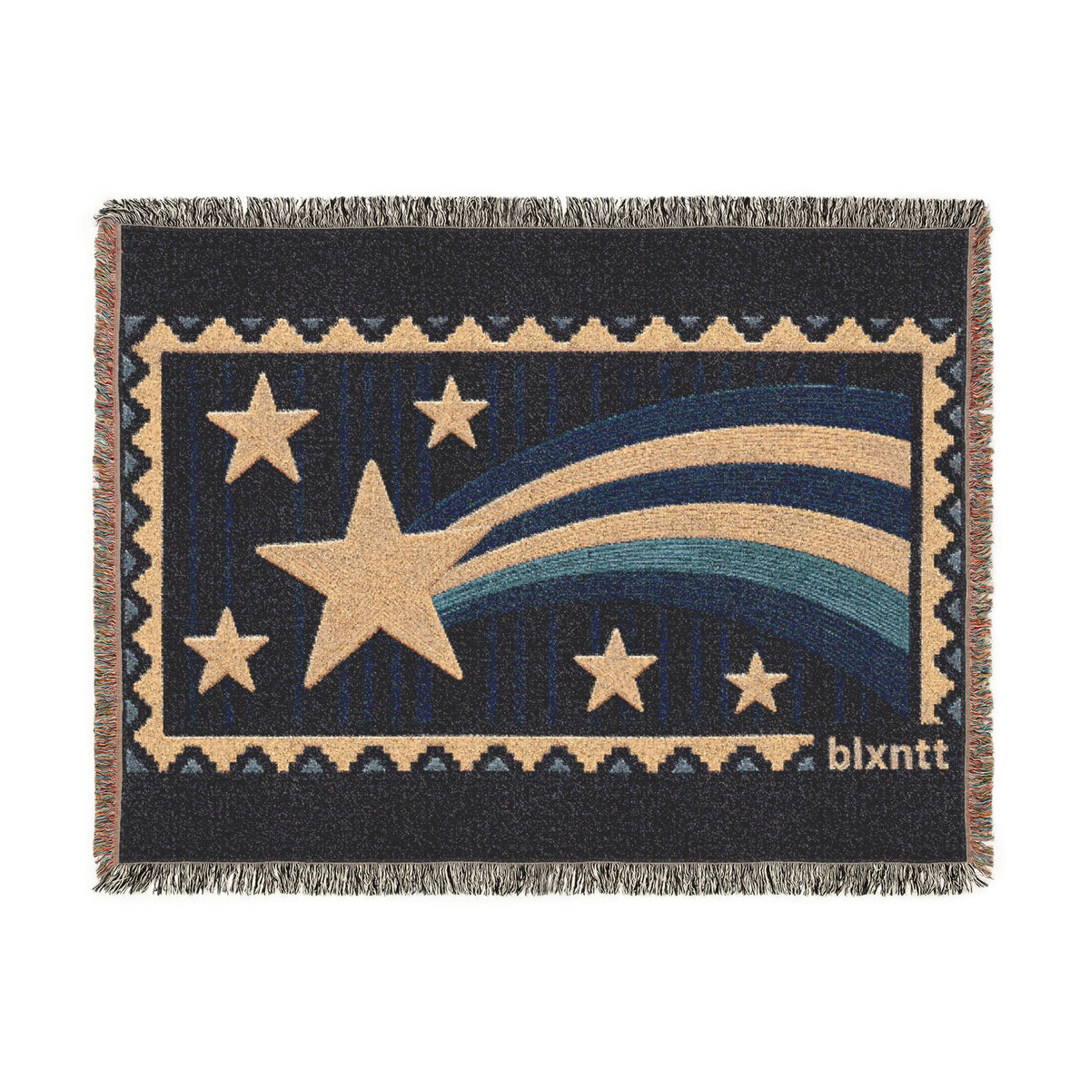 BLXNTT Blue Hippie Woven Blanket #2