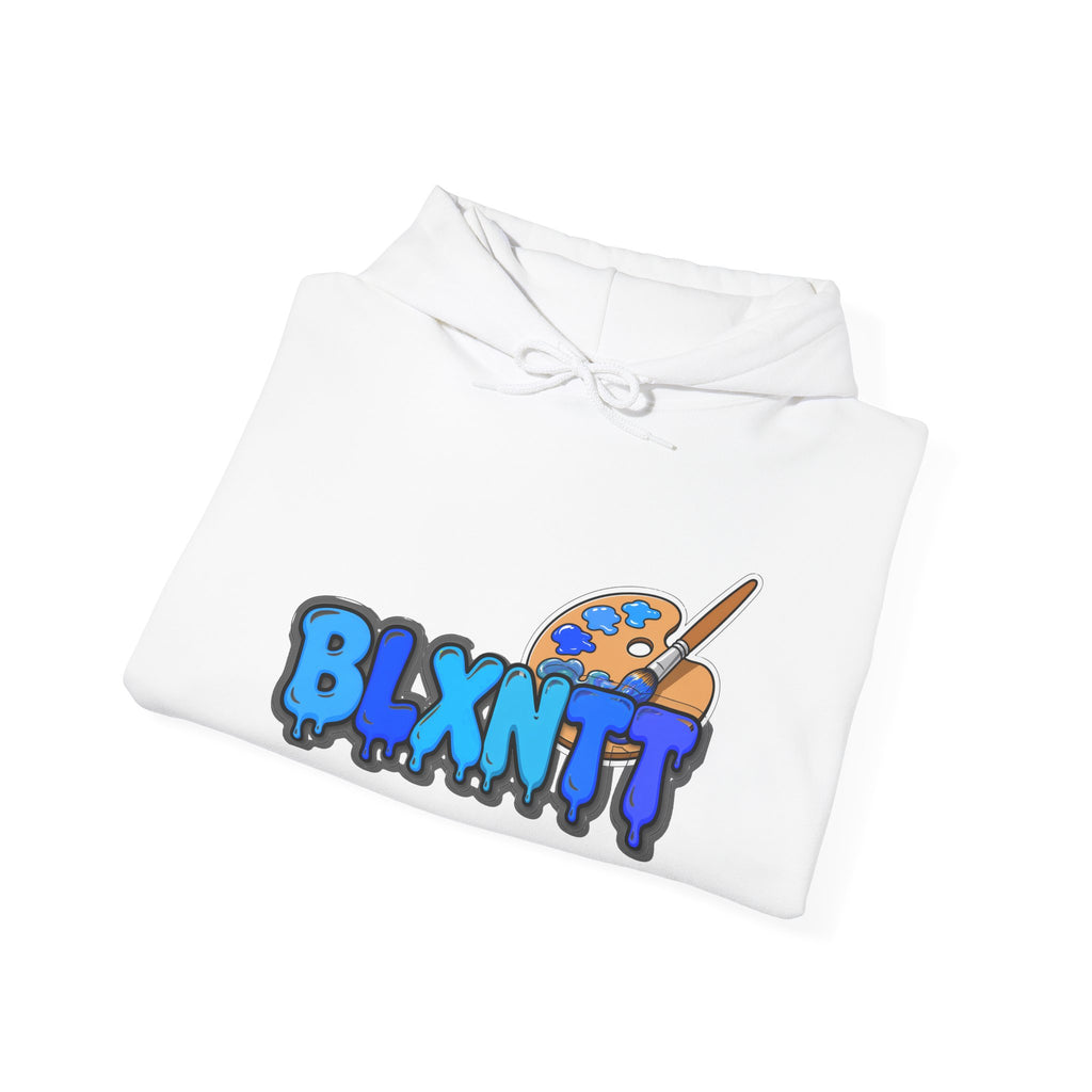 BLXNTT Paint Spill Hoodie - Blue (White)