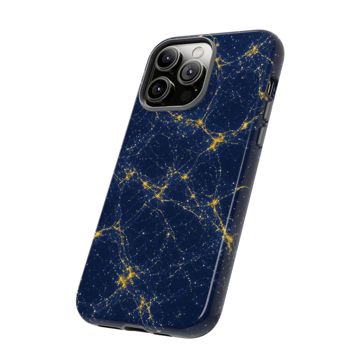Neon Mycelium - Mustard Navy Phone Case