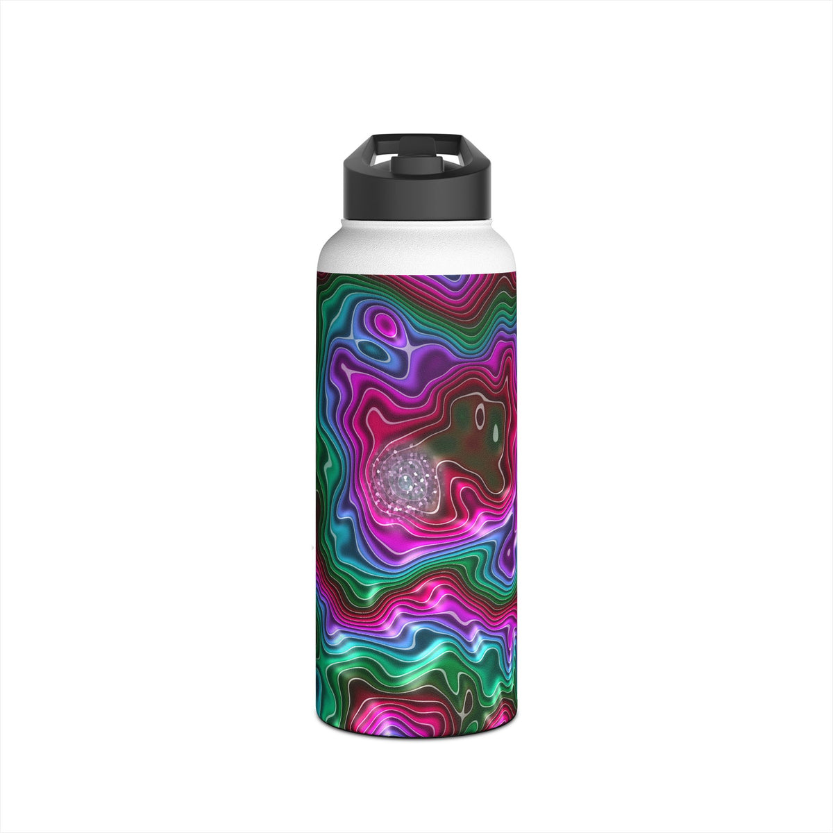 Neon Agate Water Bottle