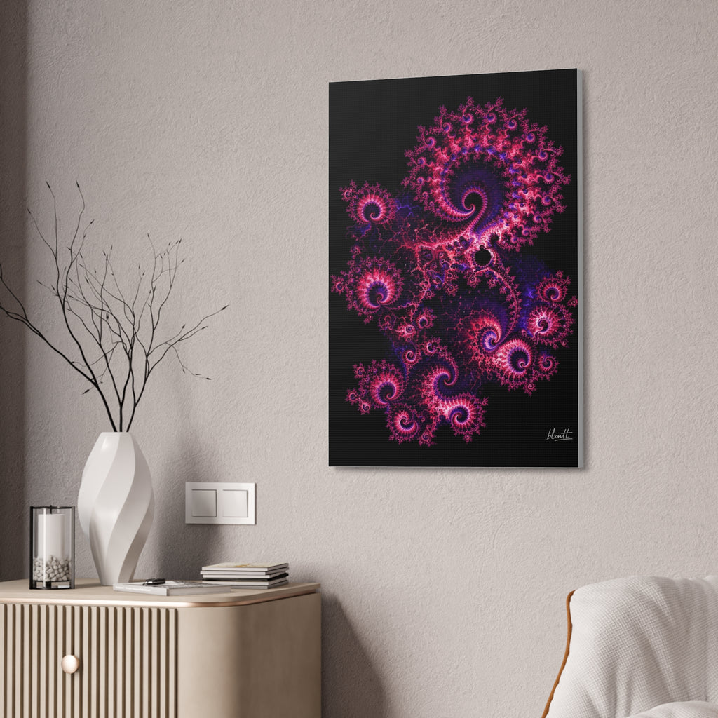 Copper Infinity - Hot Pink & Violet Glossy Canvas