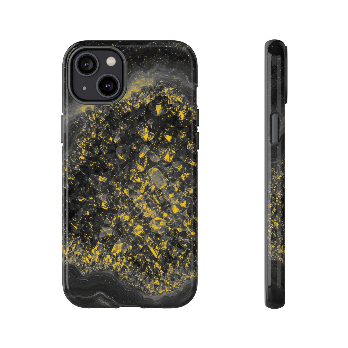 Geode Core - Mono Gold Spark Phone Case