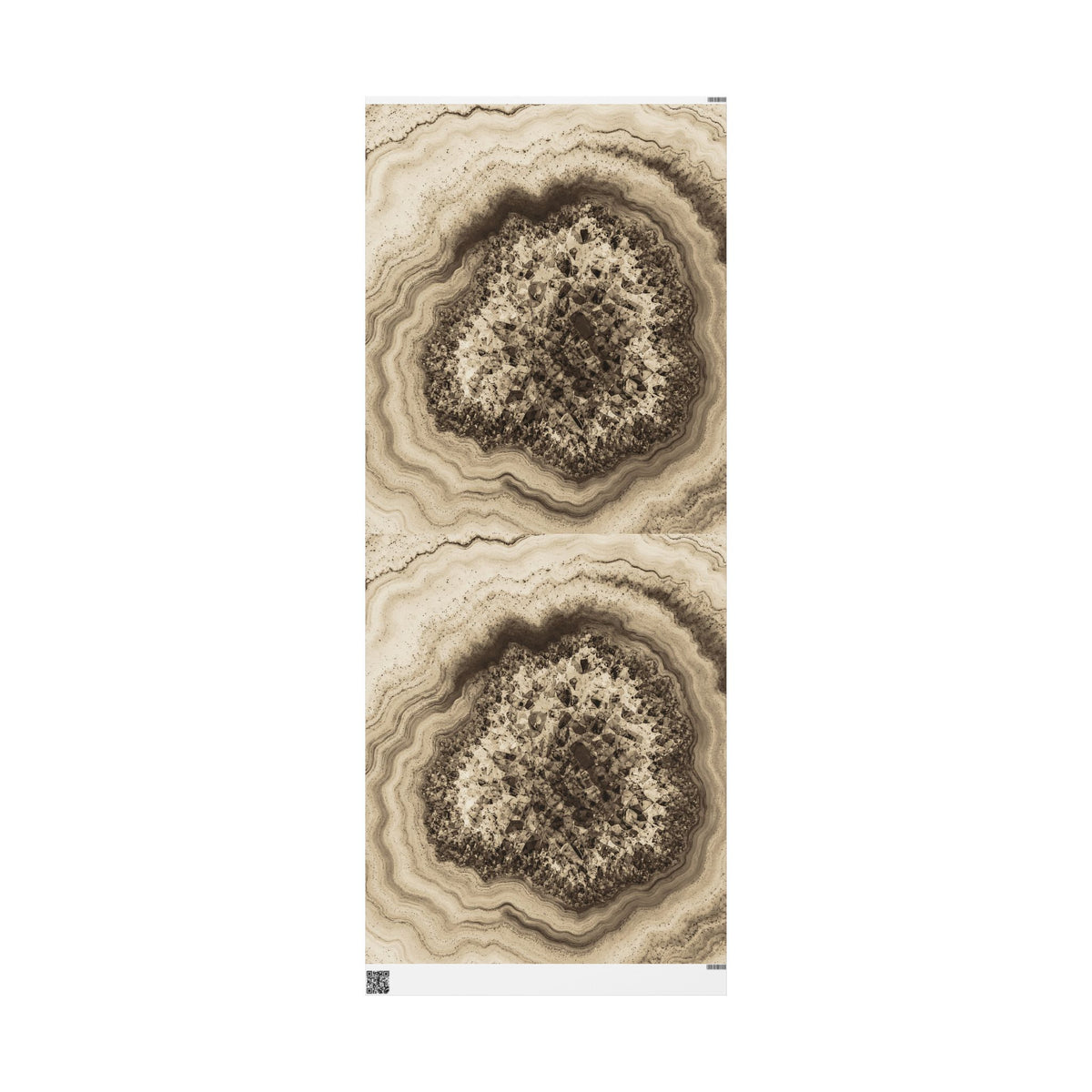 Geode Core - Ink on Paper Wrapping Paper