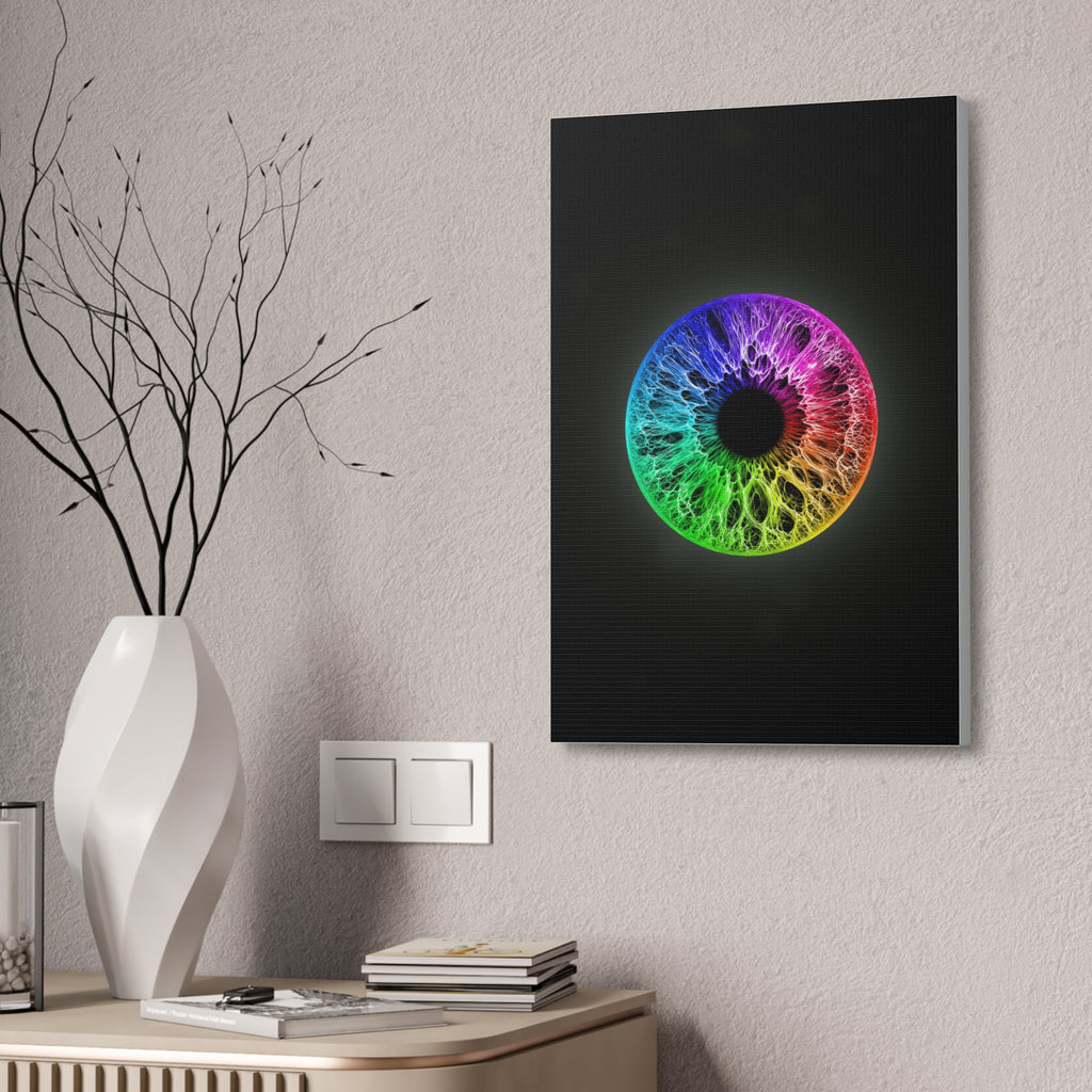 BLXNTT Iris – Lace Web Rainbow Sectors Glossy Canvas