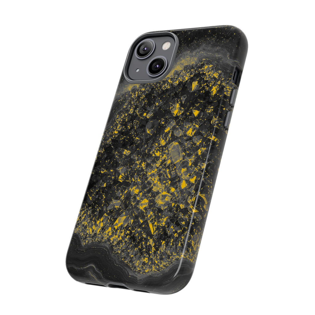 Geode Core - Mono Gold Spark Phone Case