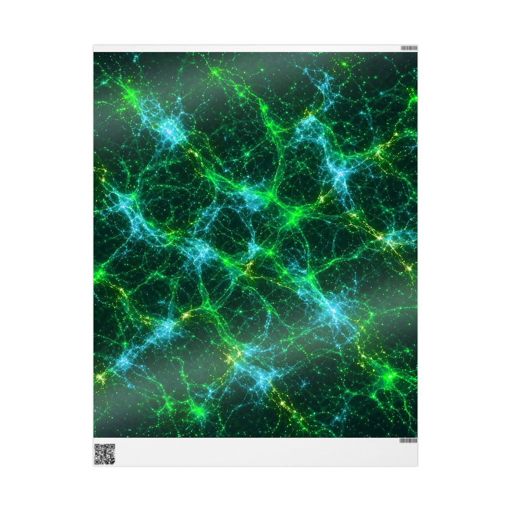 Neon Mycelium - Mermaid Wrapping Paper