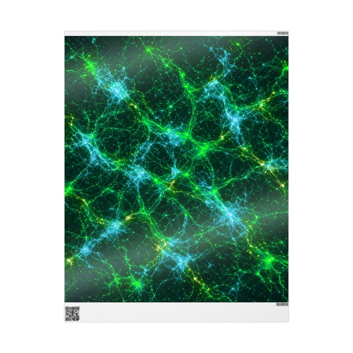 Neon Mycelium - Mermaid Wrapping Paper