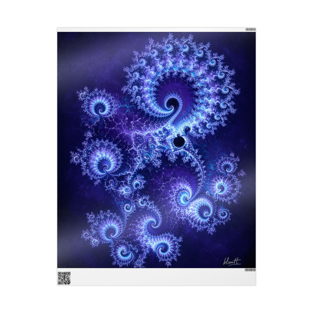 Copper Infinity - Bioluminescent Jellyfish Wrapping Paper