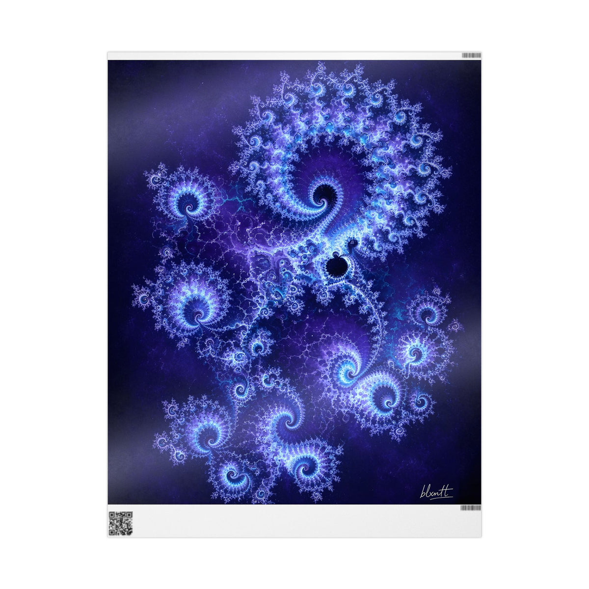 Copper Infinity - Bioluminescent Jellyfish Wrapping Paper