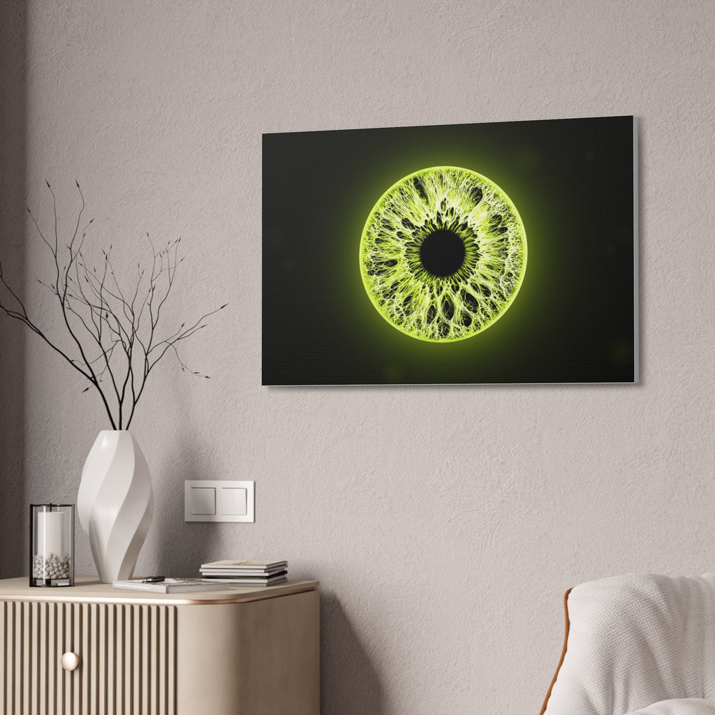 BLXNTT Iris – Lace Web Toxic Chartreuse Glossy Canvas