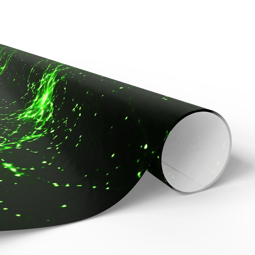 Neon Mycelium - Toxic Lime Wrapping Paper