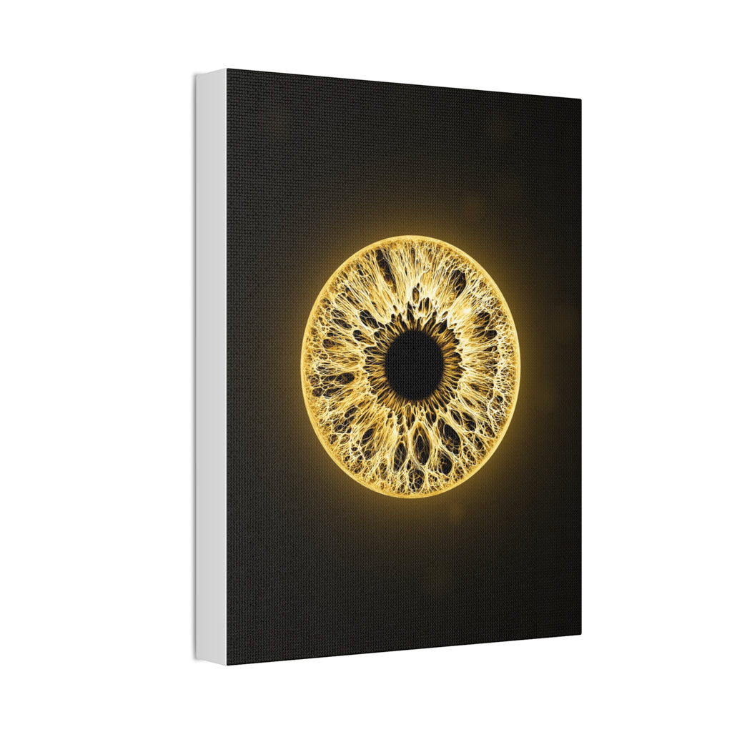 BLXNTT Iris – Lace Web Molten Gold Glossy Canvas