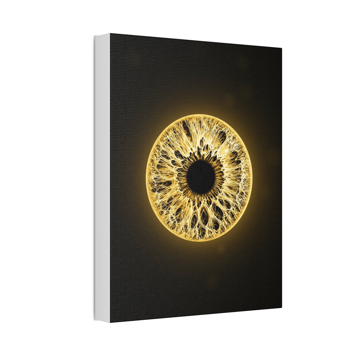 BLXNTT Iris – Lace Web Molten Gold Glossy Canvas