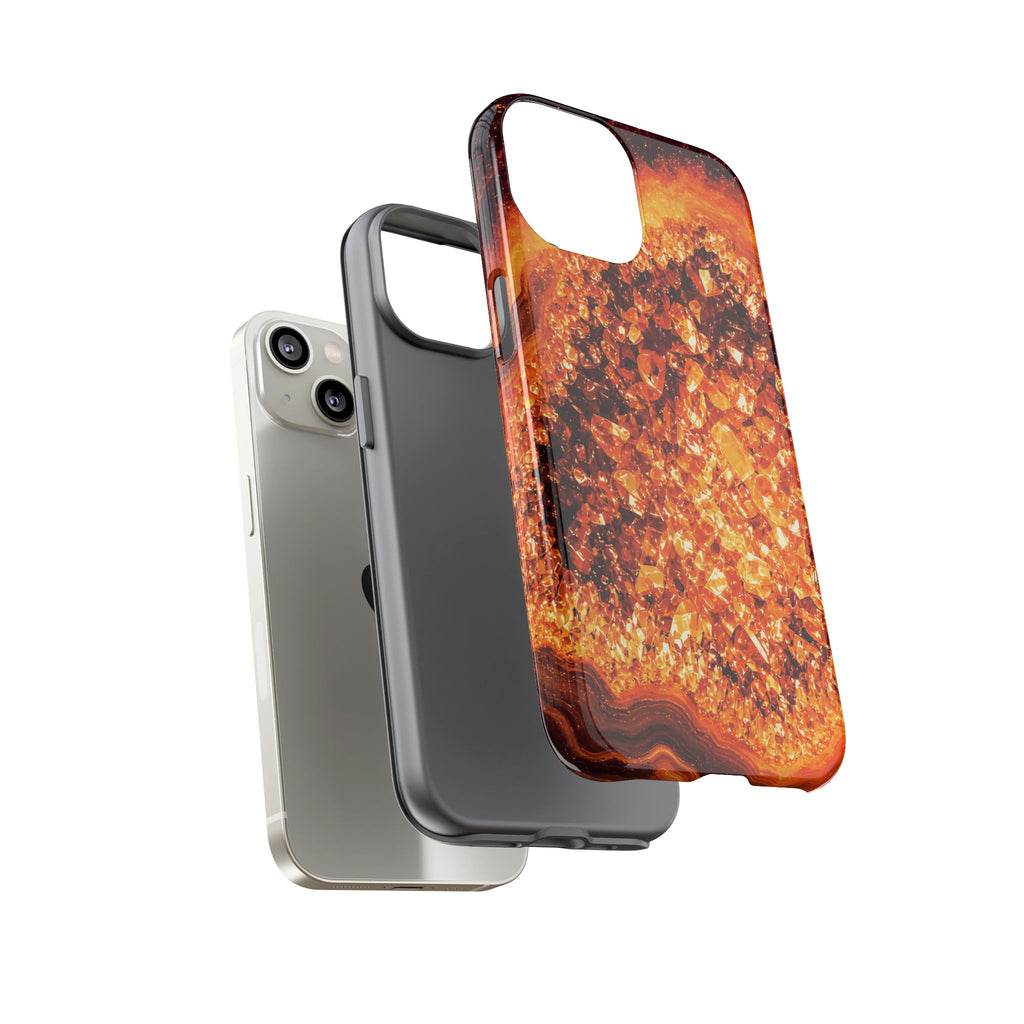 Geode Core - Molten Lava Phone Case