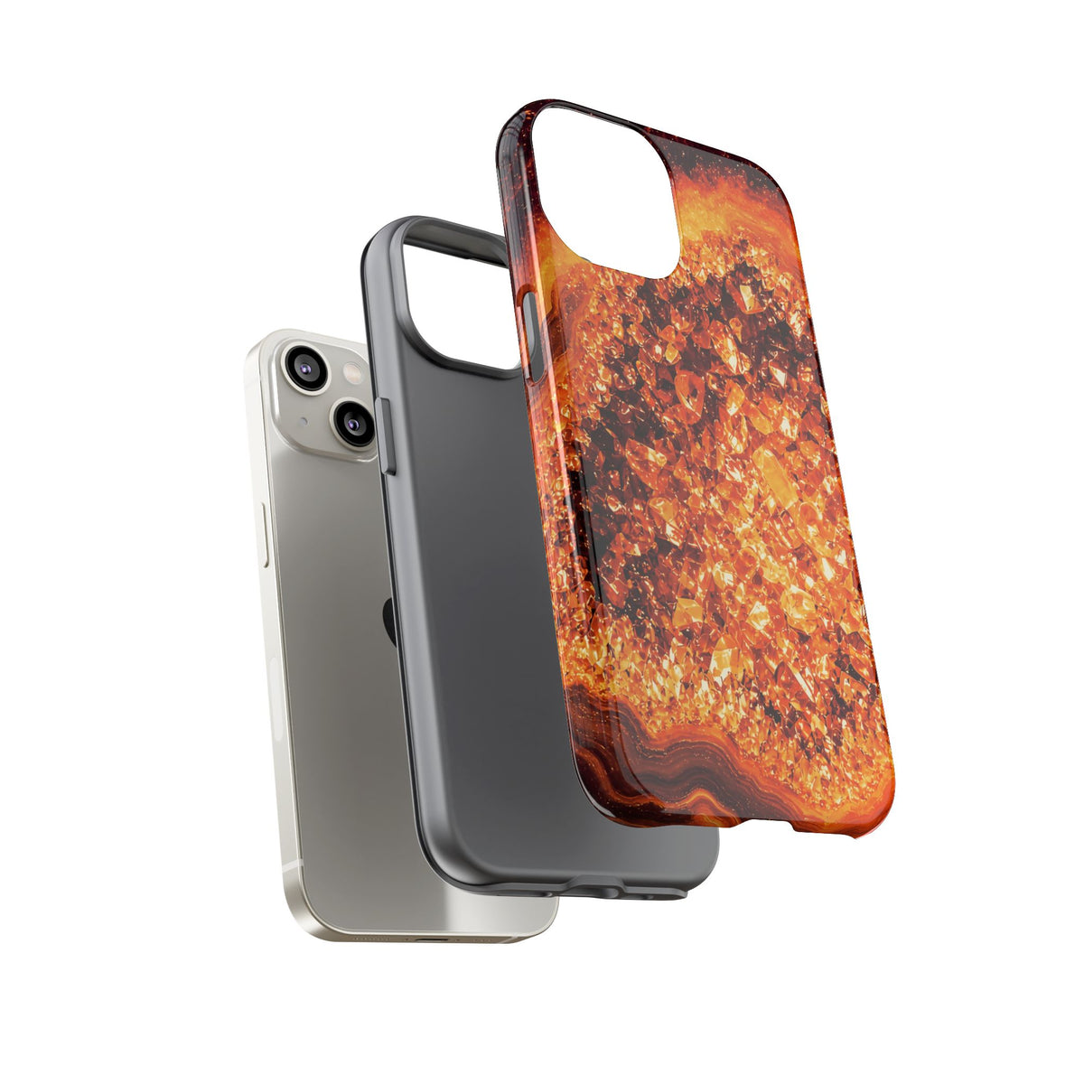 Geode Core - Molten Lava Phone Case
