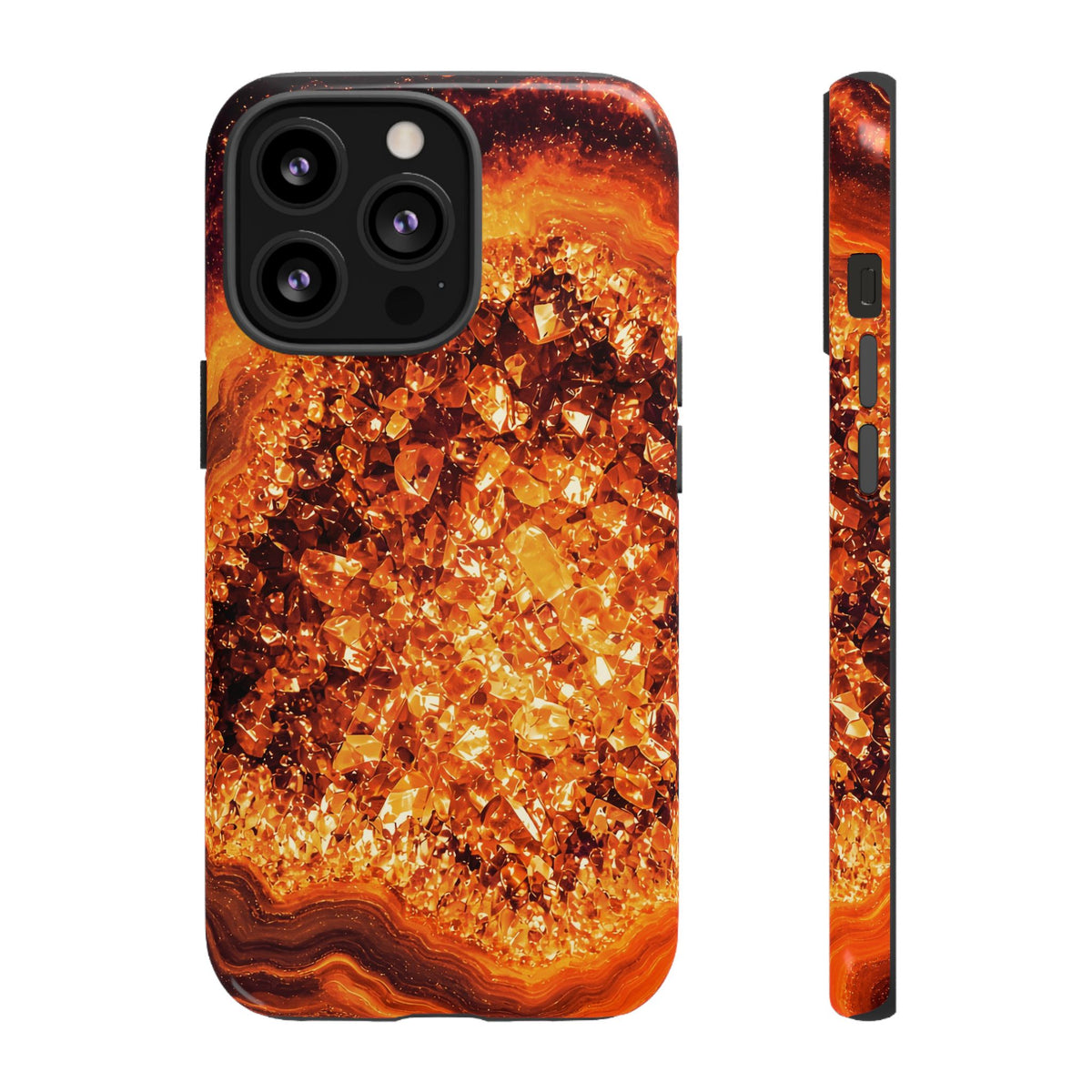 Geode Core - Molten Lava Phone Case
