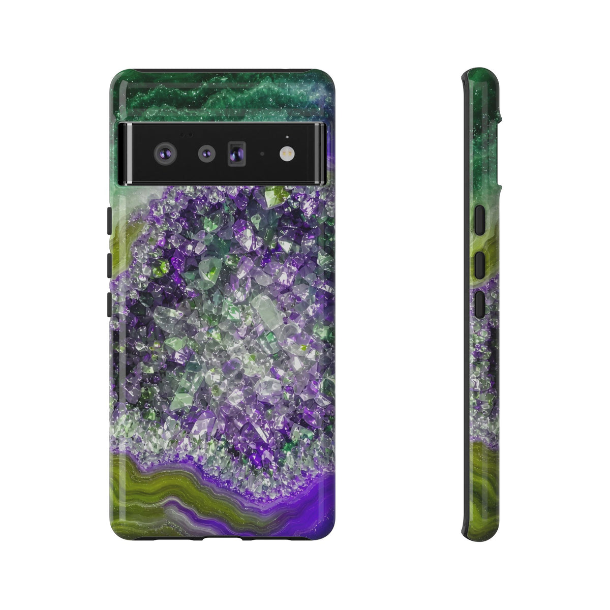 Geode Core - Ruby Emerald Phone Case