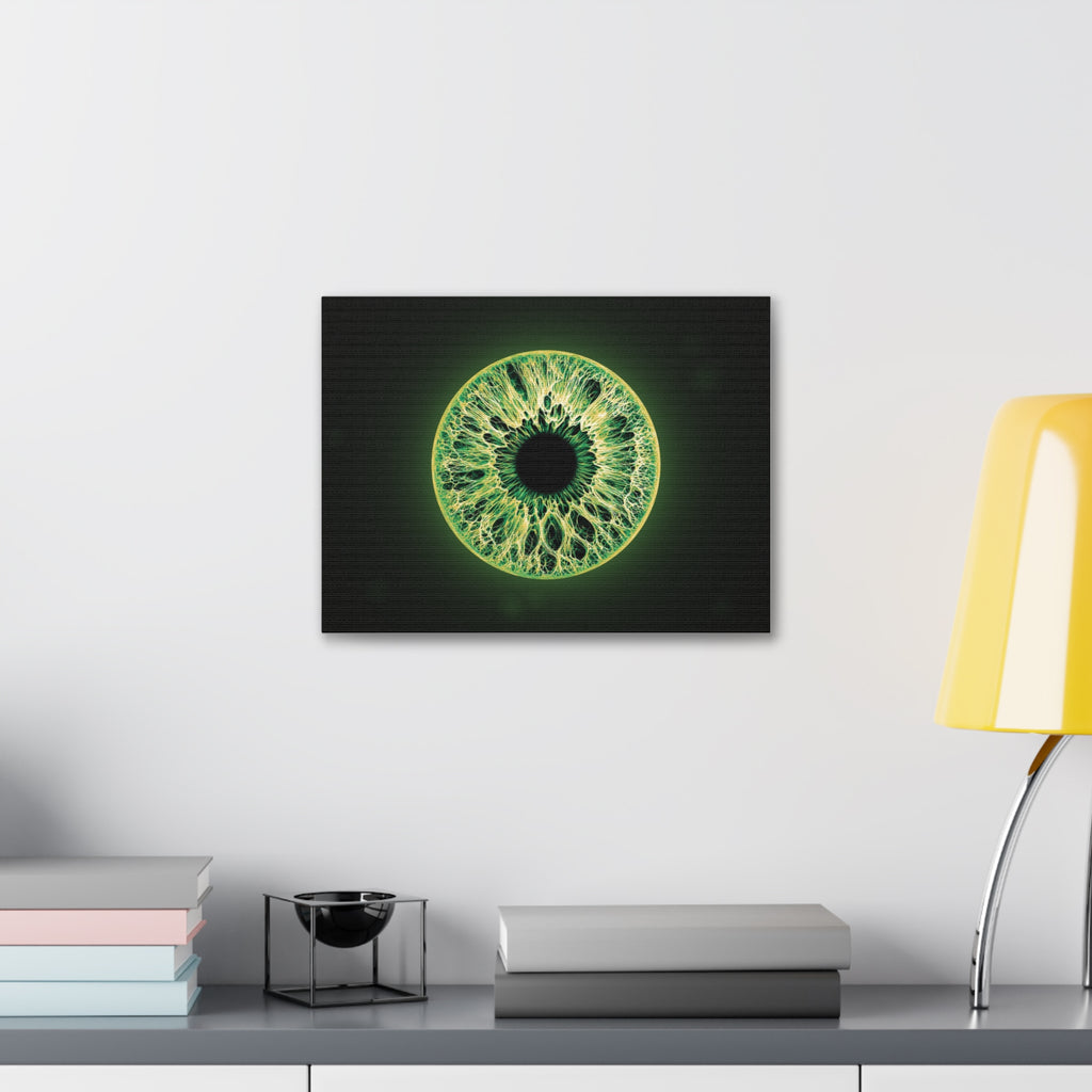BLXNTT Iris – Lace Web Emerald Gold Glossy Canvas