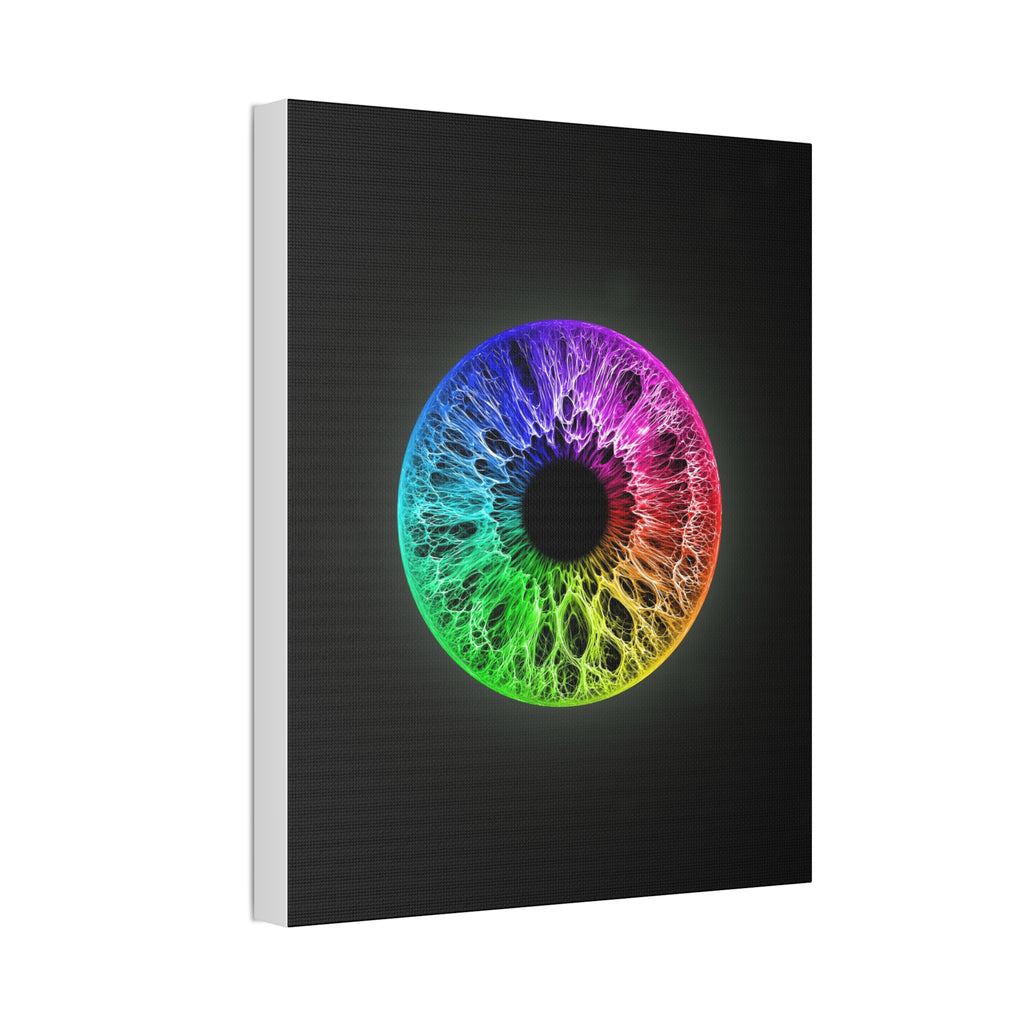 BLXNTT Iris – Lace Web Rainbow Sectors Glossy Canvas