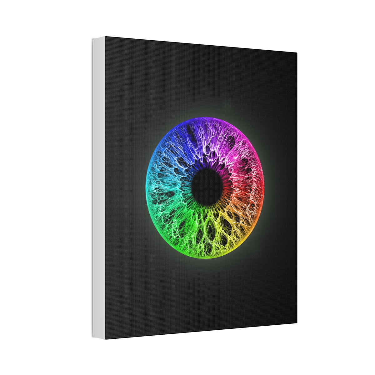 BLXNTT Iris – Lace Web Rainbow Sectors Glossy Canvas