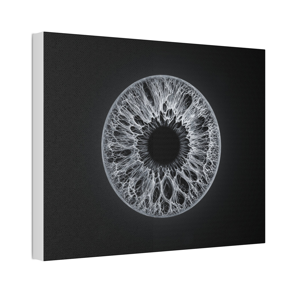 BLXNTT Iris – Lace Web Gray Glossy Canvas