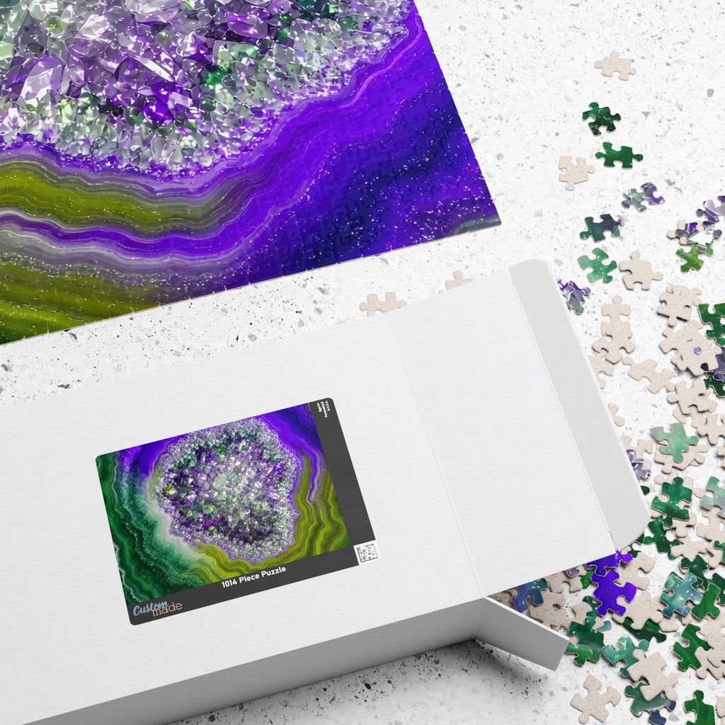 Geode Core - Ruby Emerald Jigsaw Puzzle