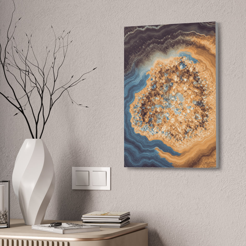 Geode Core - Desert Mirage Glossy Canvas