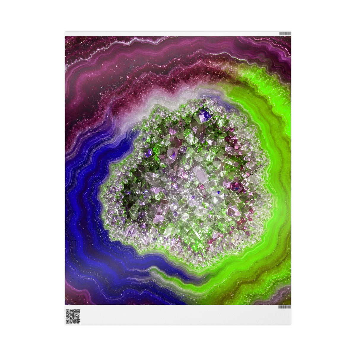 Geode Core - Cosmic Berry Wrapping Paper