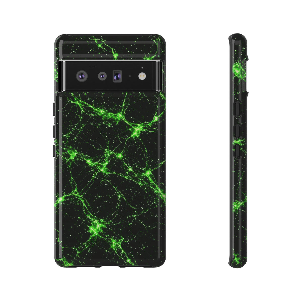 Neon Mycelium - Toxic Lime Phone Case