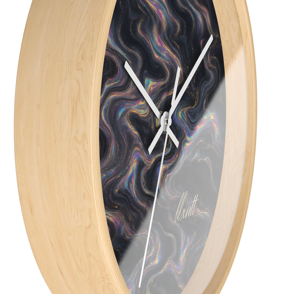 Galaxy Iridescent Marble Wall Clock